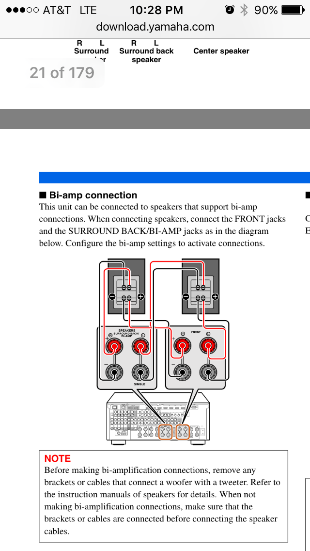 Bi amp 2024 klipsch speakers