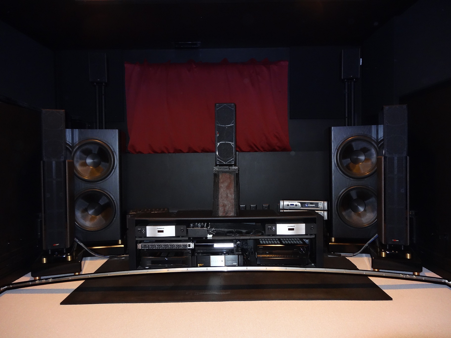 2014 Center Speaker Stand 9 With Center Speaker.JPG