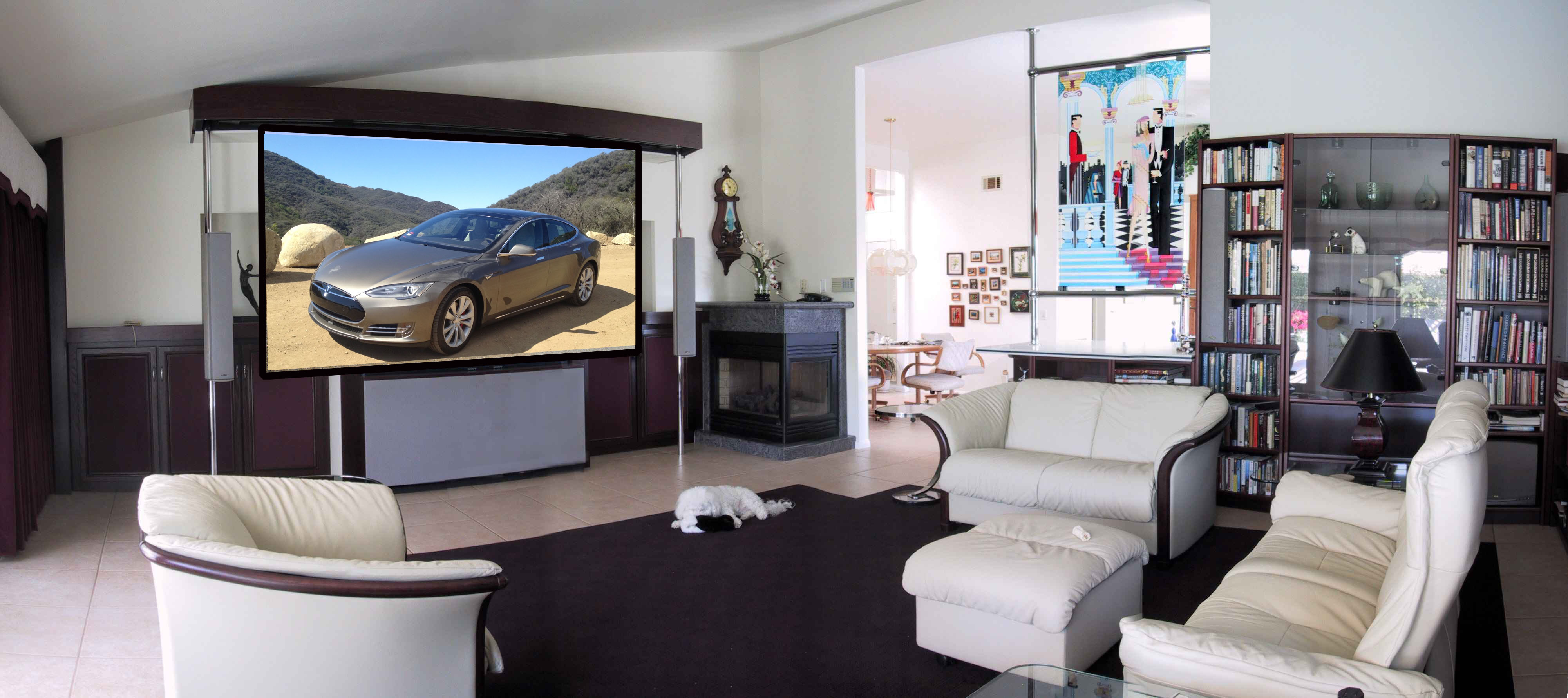 My home theater large screen Tesla.jpg