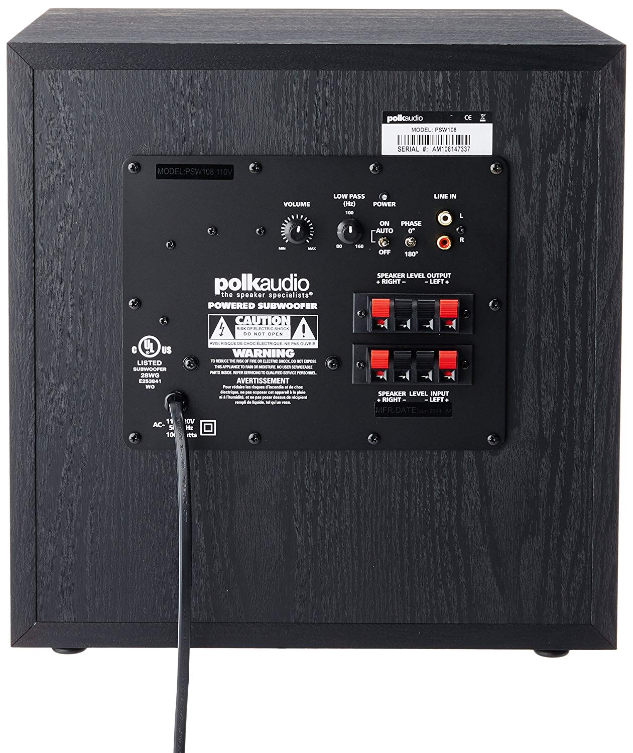 Subwoofer polk connection audio Support Home
