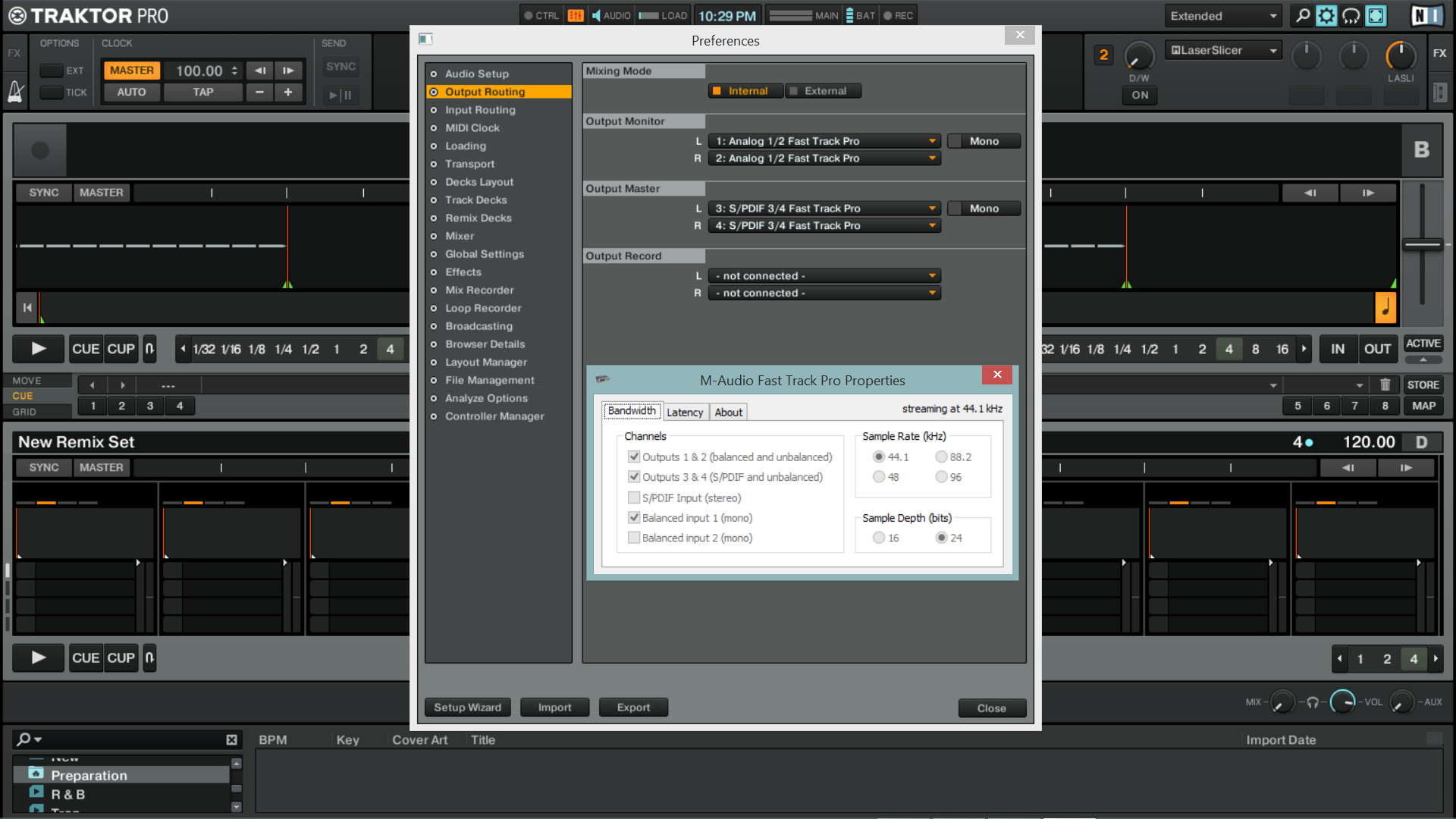 traktor audio setup with MAudio Control Panel.jpg