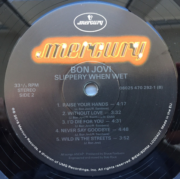 Bon Jovi Slippery When Wet - VinylVinyl