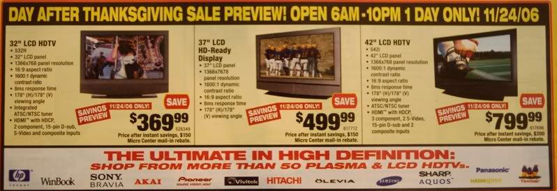 Black Friday 2006 Ads | Audioholics Home Theater Forums