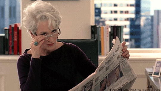 Image result for The Devil Wears Prada gifs