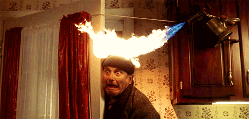 Home Alone Classic: Fiery Antics in Animated Motion