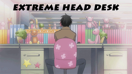 Bang head head desk odinarrow GIF - Find on GIFER