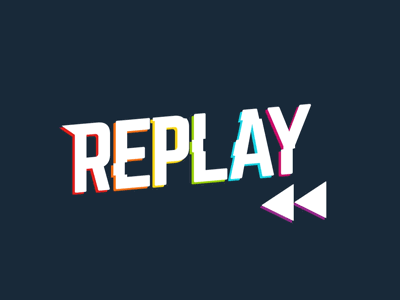 Replay logo animation by Jackie Wu on Dribbble