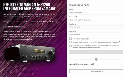 Register to WIN with Yamaha